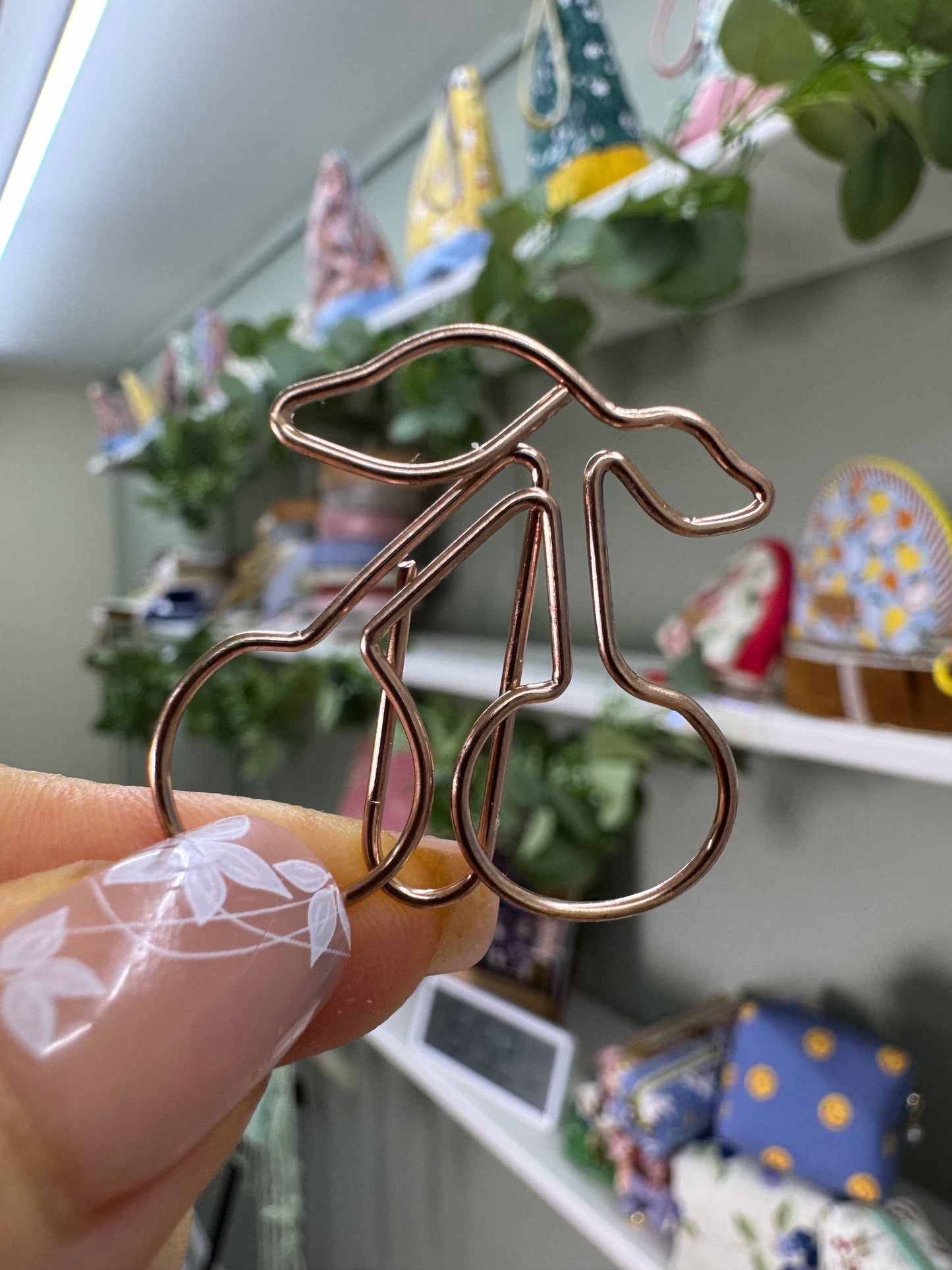 Cherry Paper Clips 5 Pieces