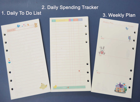 A6 Planner Insert