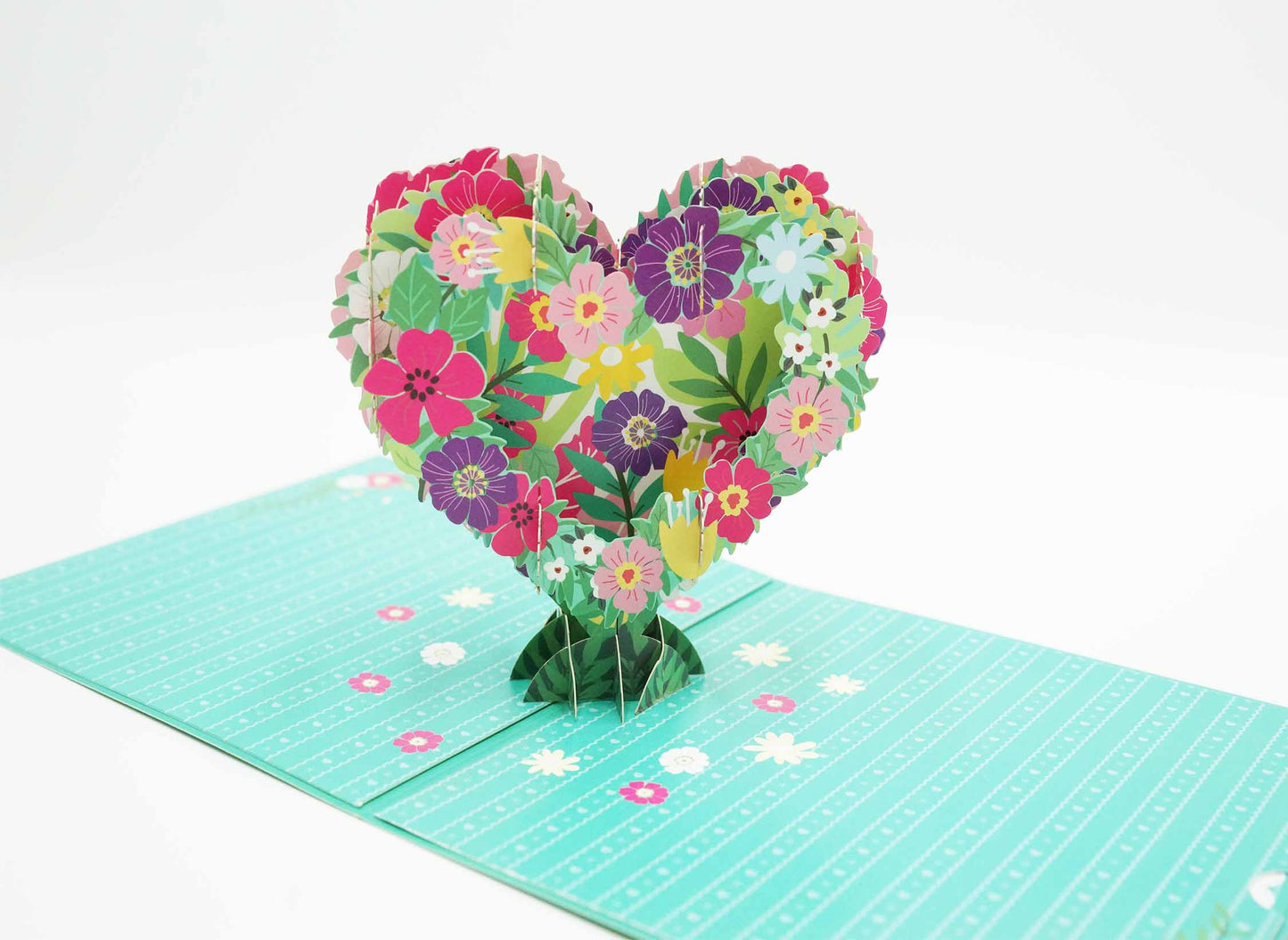 3D Flower Garland Thank You Pop Up Card