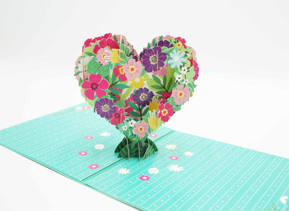 3D Flower Garland Thank You Pop Up Card