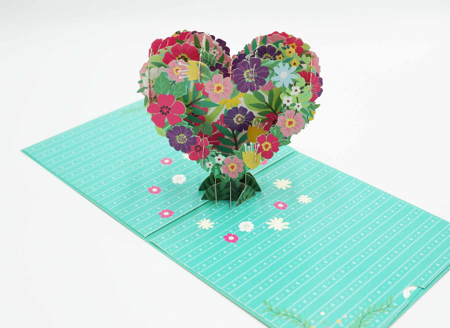 3D Flower Garland Thank You Pop Up Card