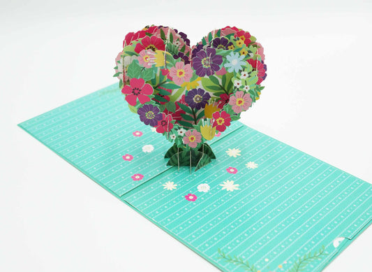 3D Flower Garland Thank You Pop Up Card