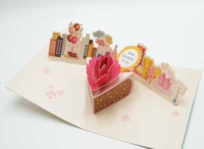 Birthday Cake Pop Up Card