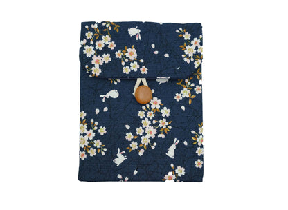 Bunny Under Cherry Blossoms, Blue Kindle Sleeve (3 sizes)