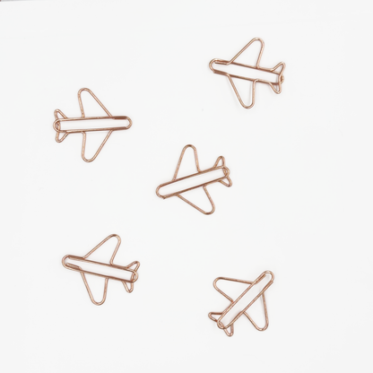 Airplane Paper Clips 5 Pieces