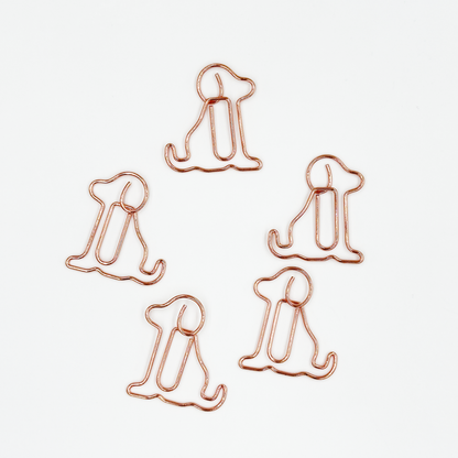 Puppy Paper Clips 5 Pieces