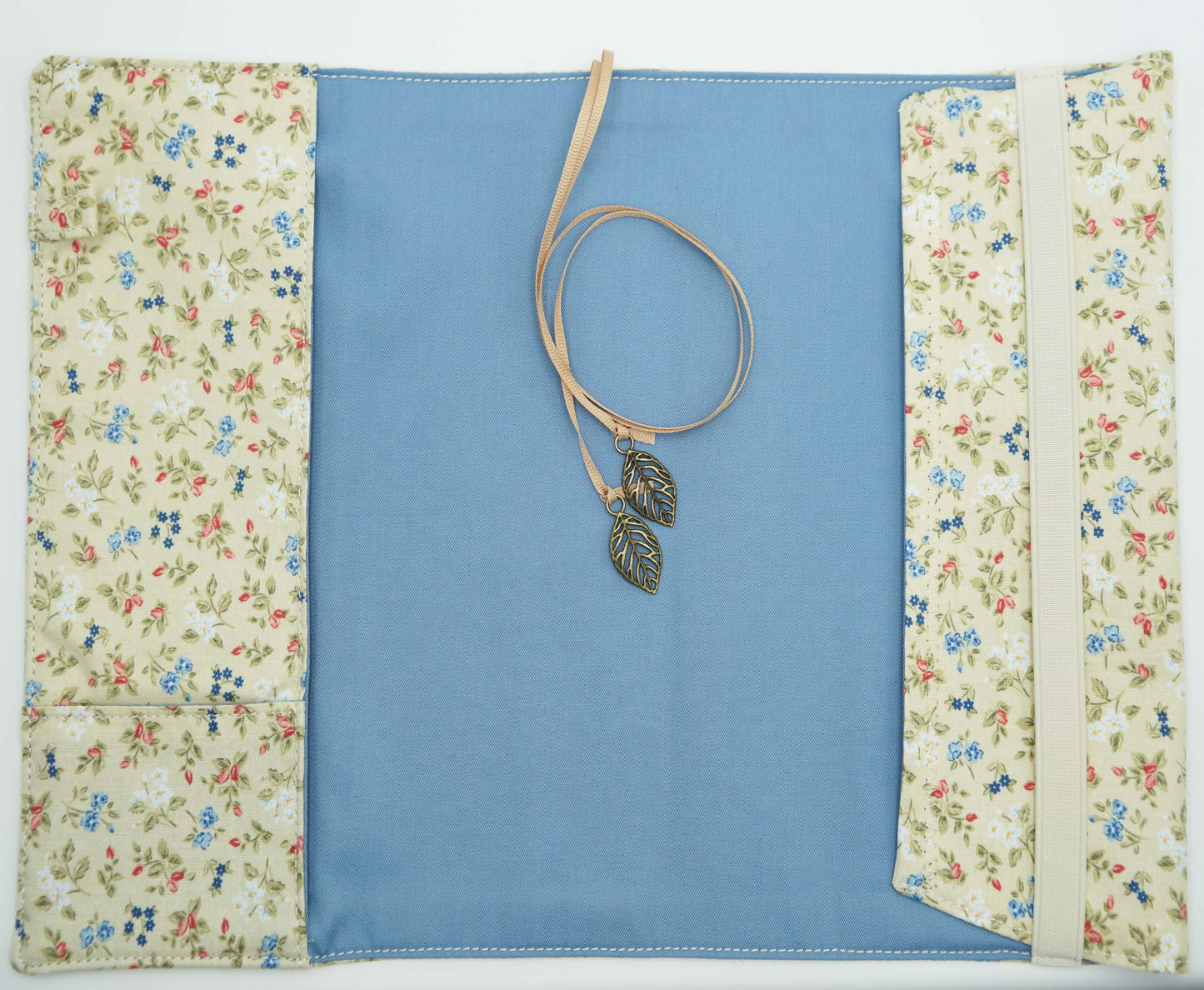 Retro Flower Fabric Book Cover