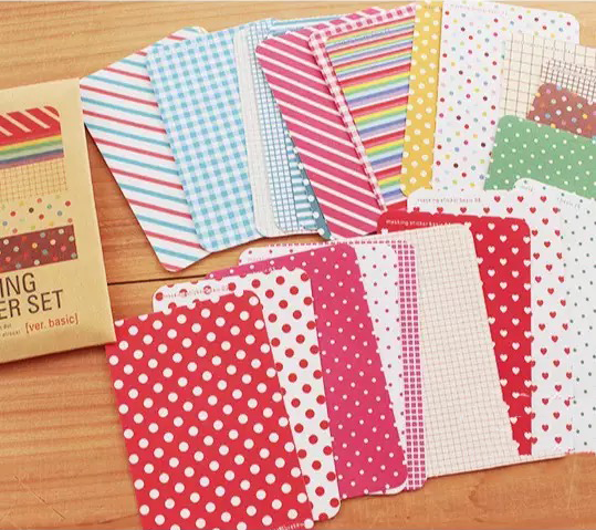 Masking Sticker Set, Basic Pattern, 27 Sheets