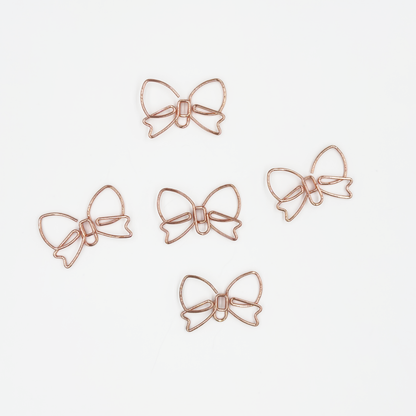Cute Bow Paper Clips 5 Pieces