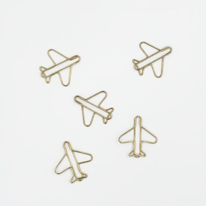 Airplane Paper Clips 5 Pieces