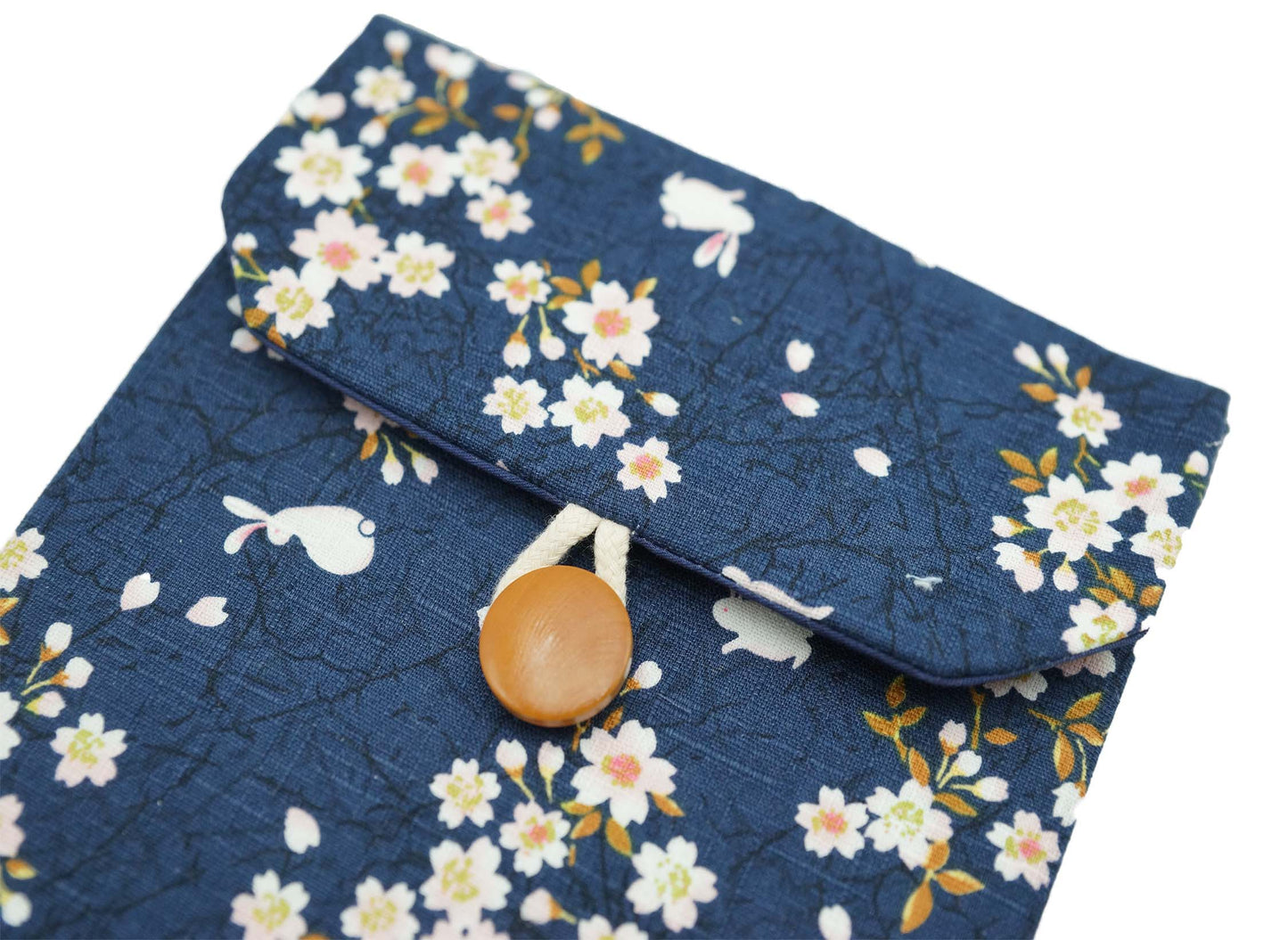 Bunny Under Cherry Blossoms, Blue Kindle Sleeve (3 sizes)