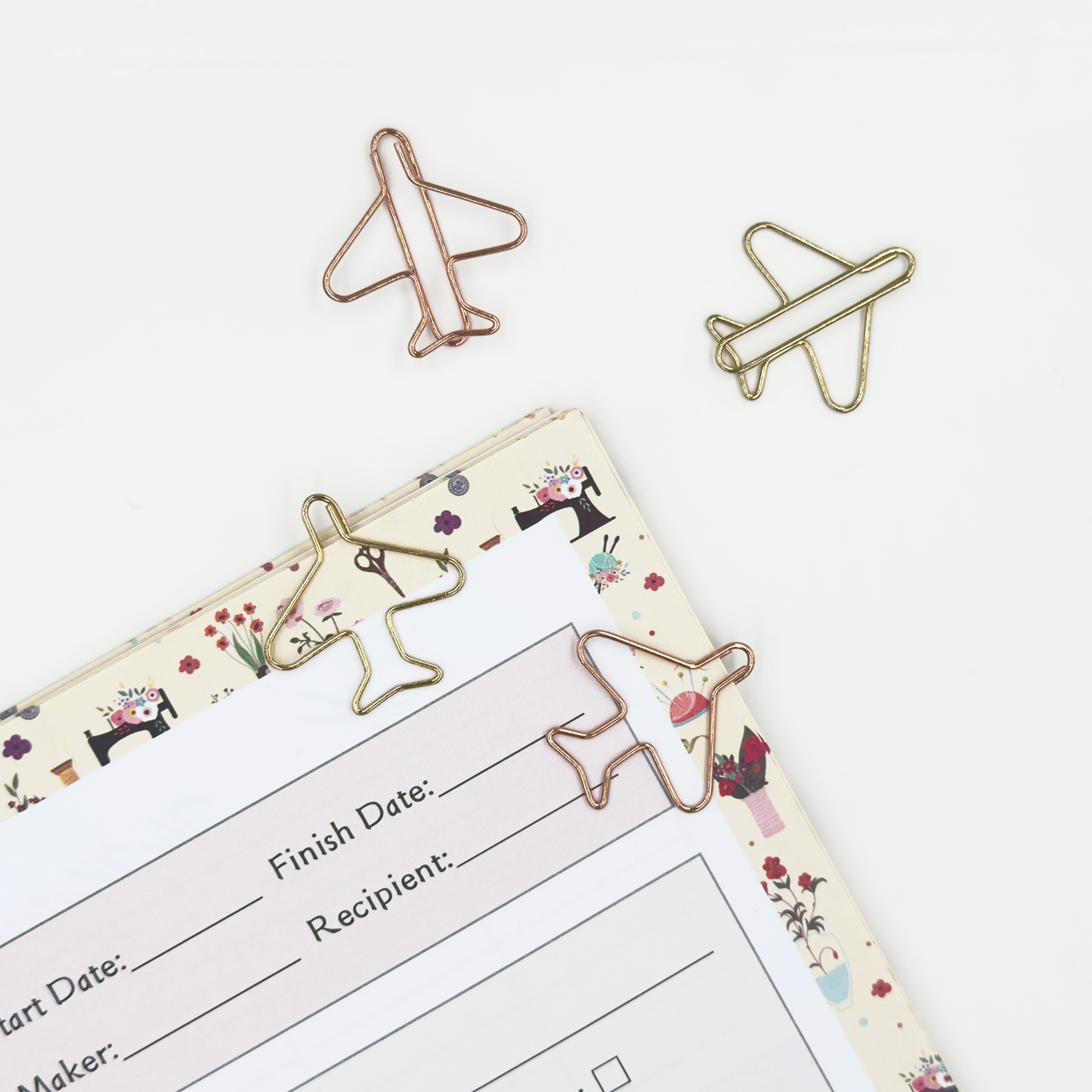Airplane Paper Clips 5 Pieces