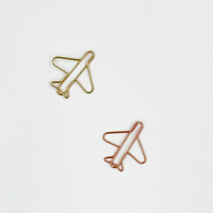 Airplane Paper Clips 5 Pieces