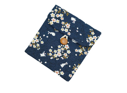 Bunny Under Cherry Blossoms, Blue Kindle Sleeve (3 sizes)