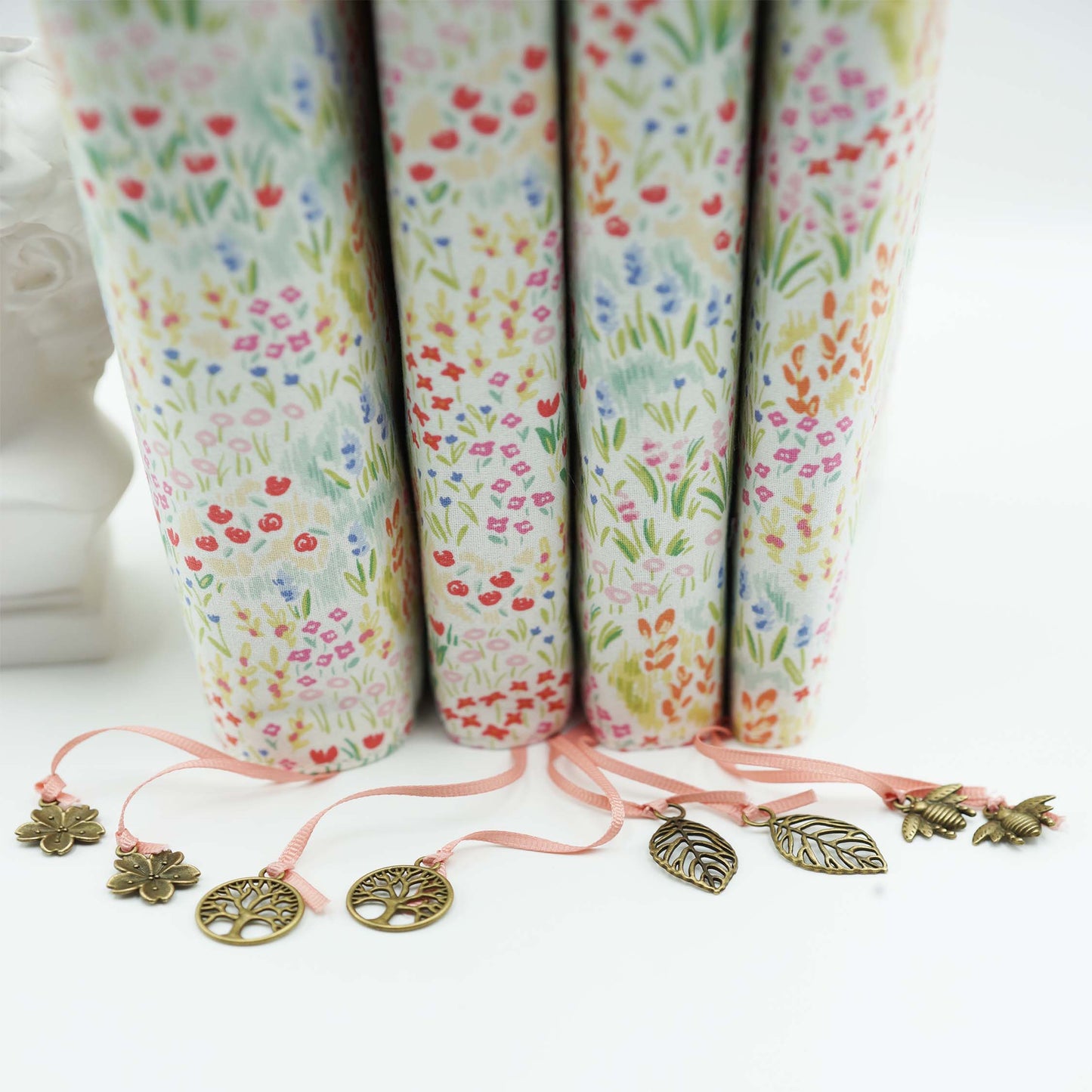 Blurry Garden Fabric Book Cover