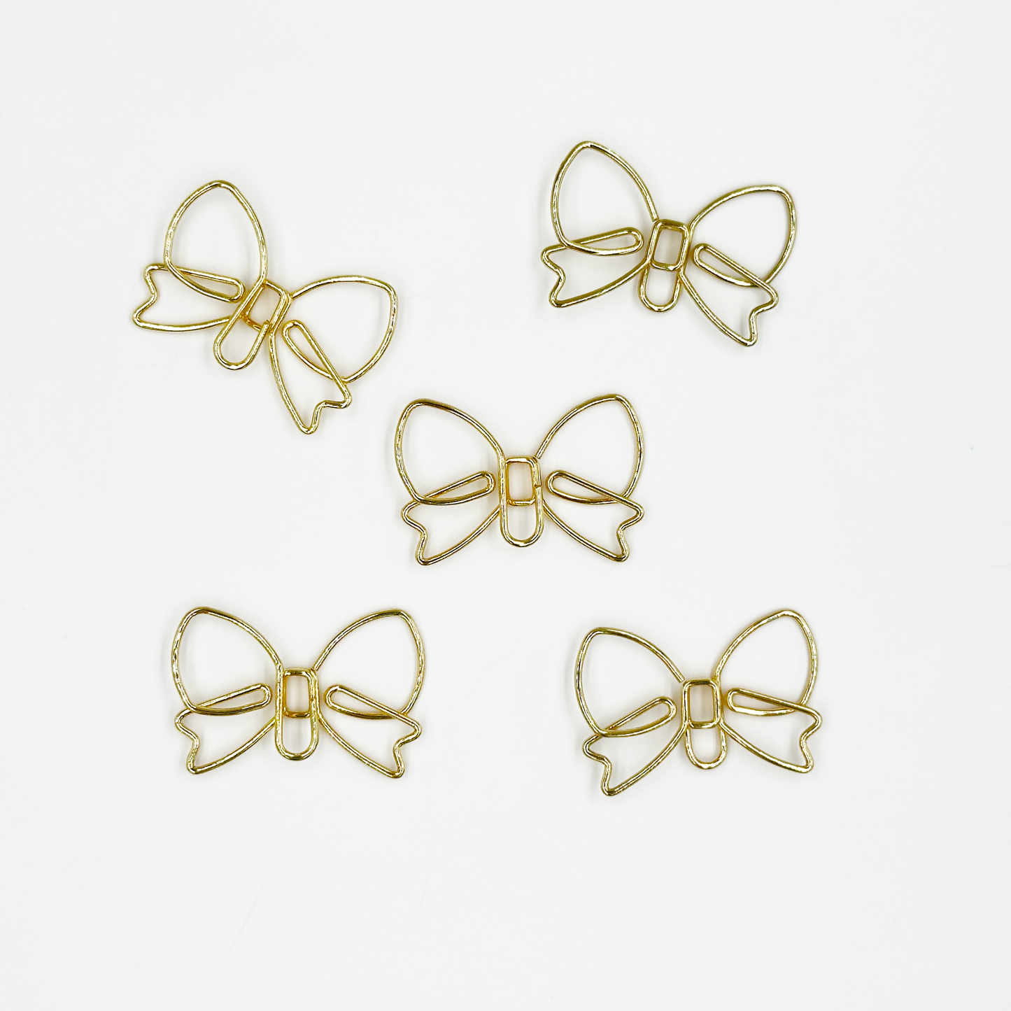 Cute Bow Paper Clips 5 Pieces