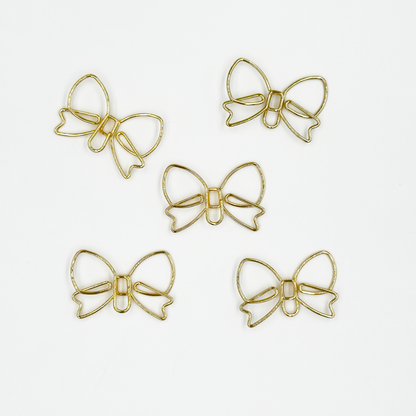 Cute Bow Paper Clips 5 Pieces