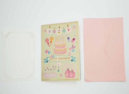 Birthday Cake Pop Up Card