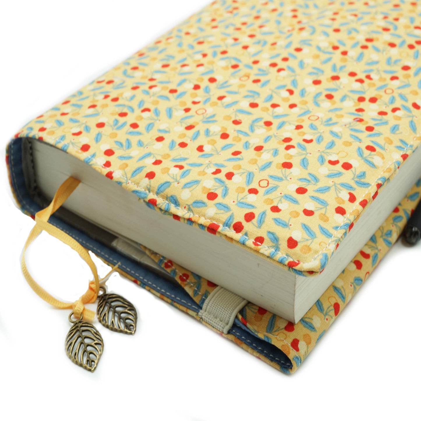 Cherry Bijou Fabric Book Cover