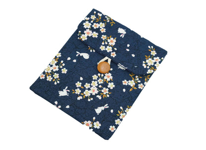 Bunny Under Cherry Blossoms, Blue Kindle Sleeve (3 sizes)