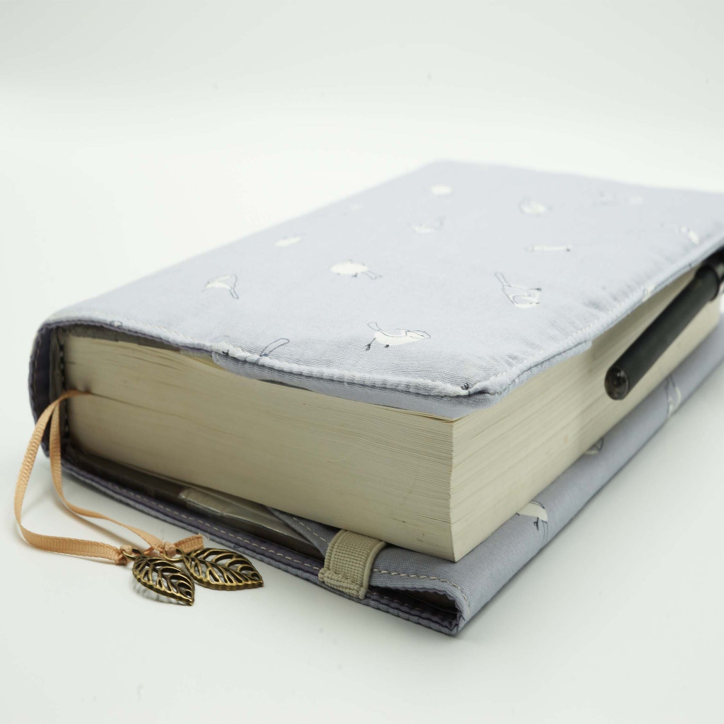 Hello Bird Fabric Book Cover