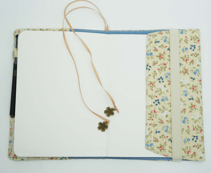 Retro Flower Fabric Book Cover