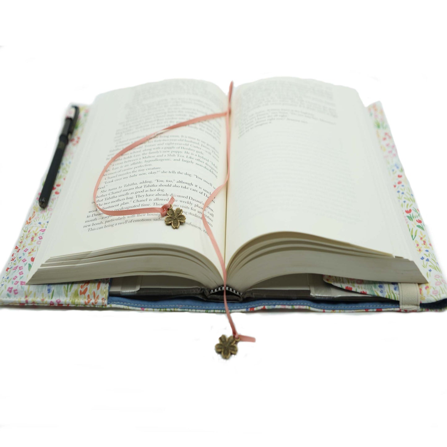 Blurry Garden Fabric Book Cover