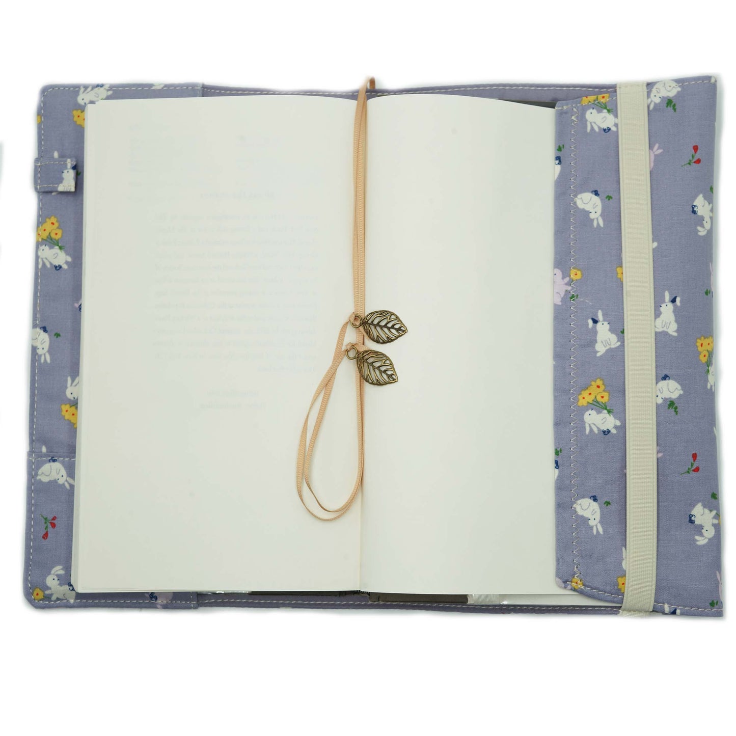 Enjoy Rabbit Fabric Book Cover