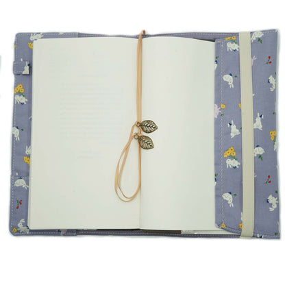Enjoy Rabbit Fabric Book Cover