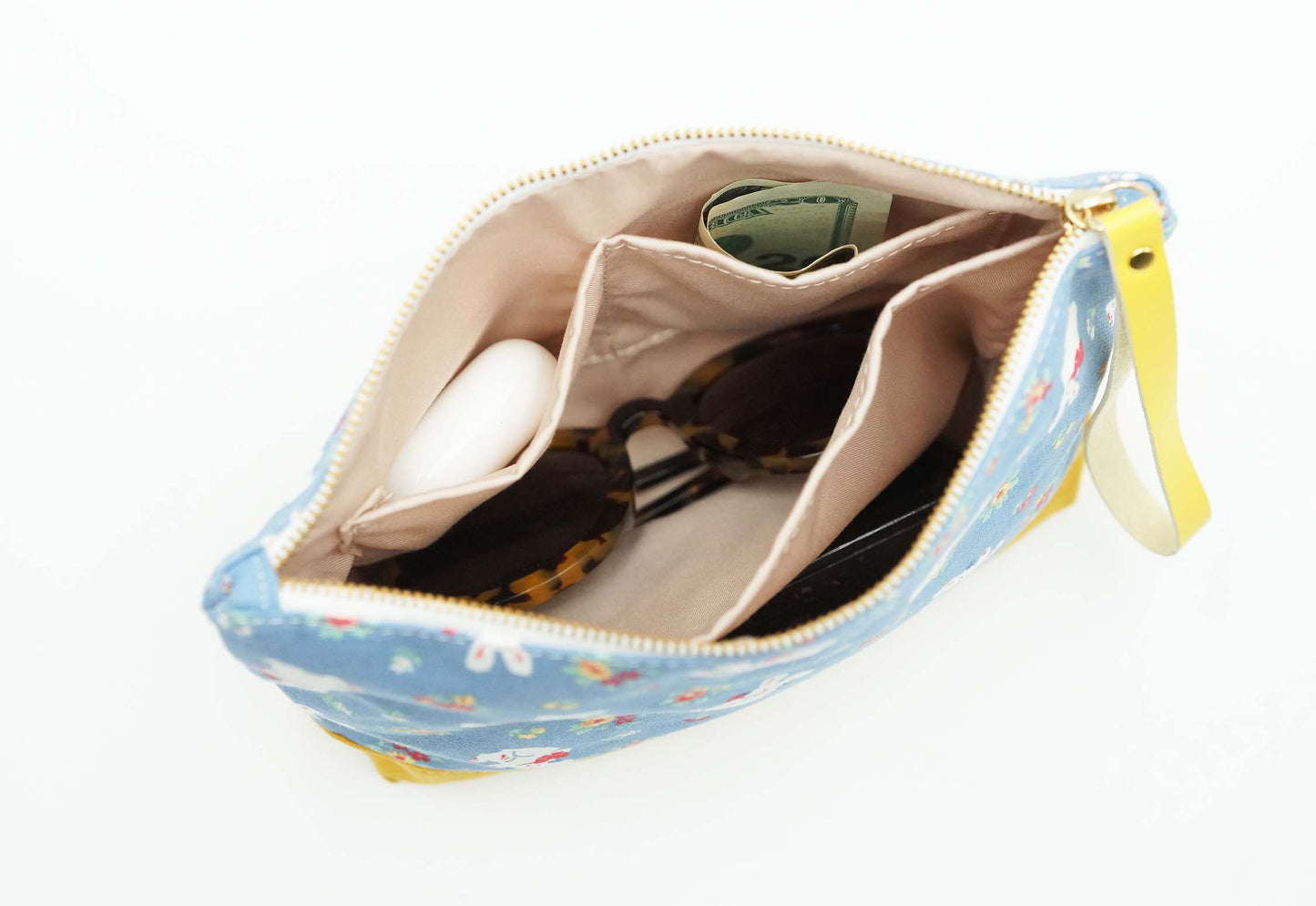 Happy Rabbit Zipper Bag, Make-Up Bag