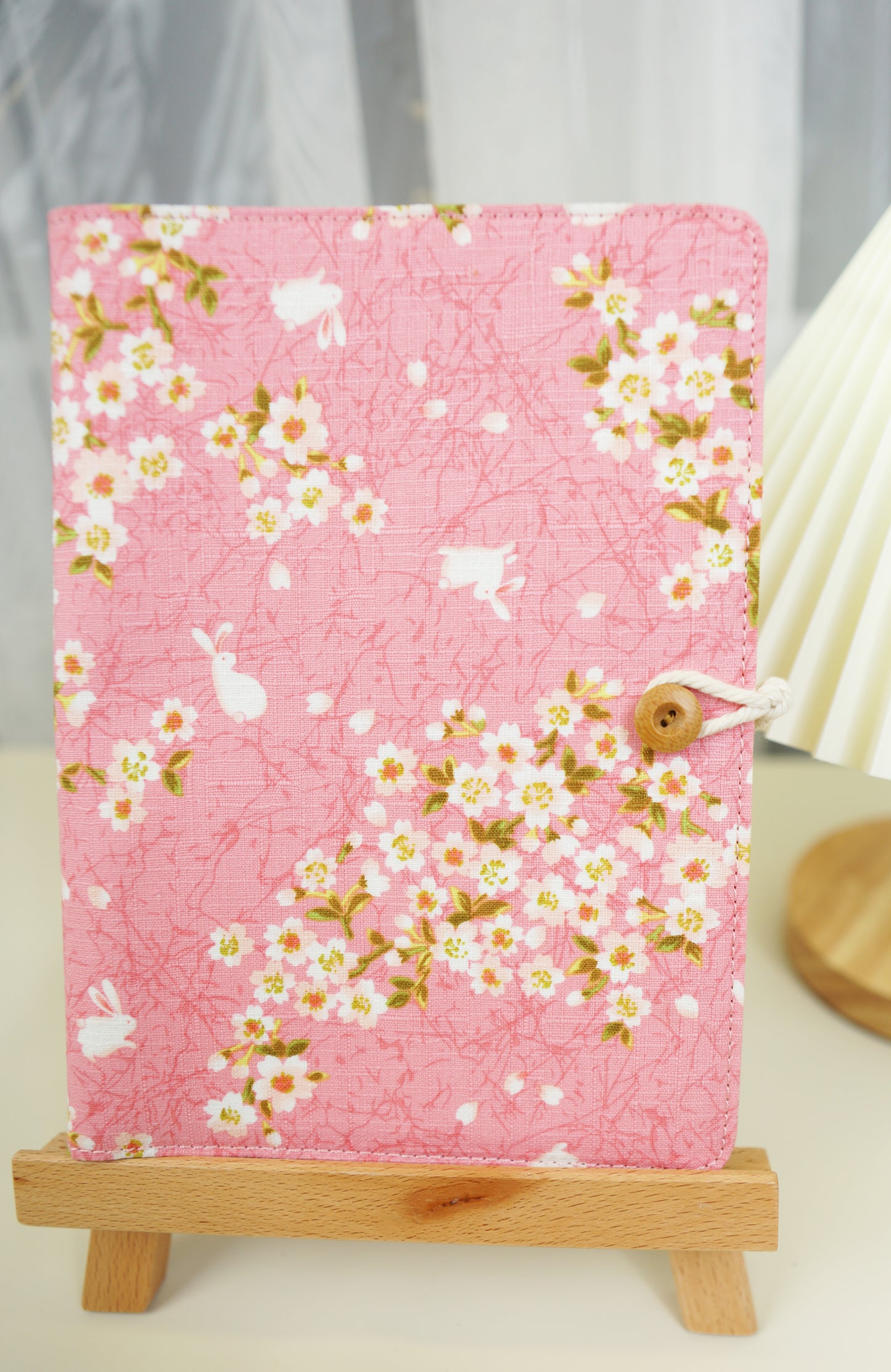 Bunny Under Cherry Blossoms, Pink Notebook, Bullet Journal