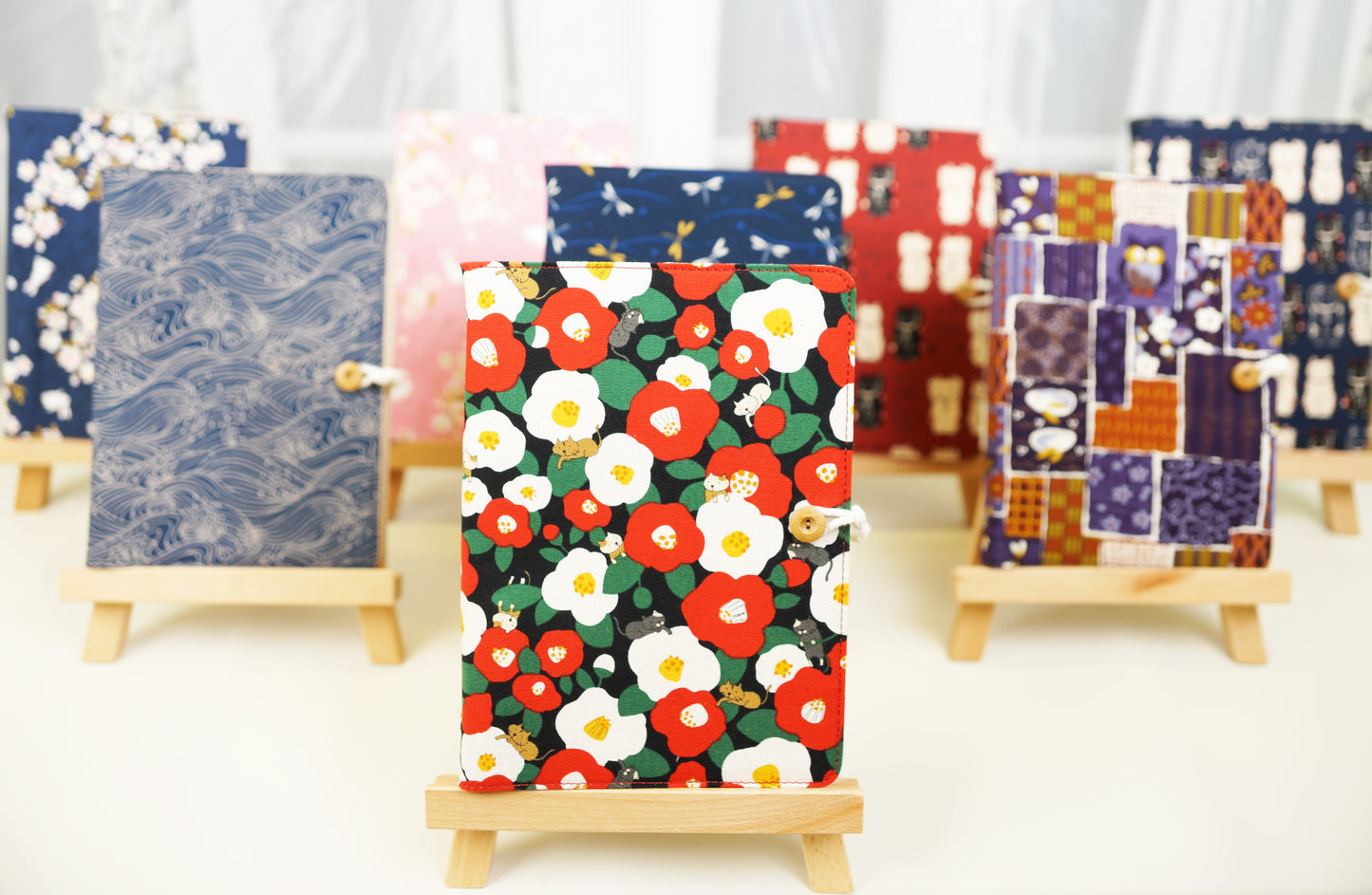 Cats in Flowers Fabric Notebook, Bullet Journal