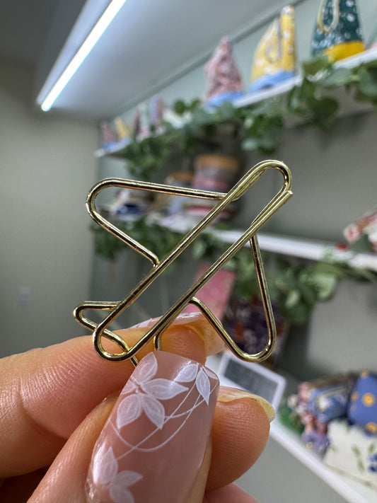 Plane Paper Clips 5 Pieces