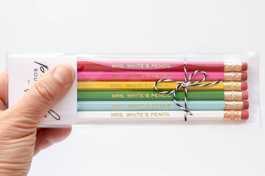 Personalized Pencils Set of 6