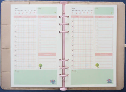 A5 Planner Insert