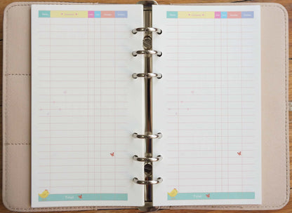 A6 Planner Insert