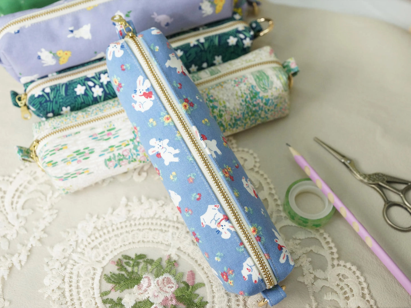 Cotton Bunny Pencil Case