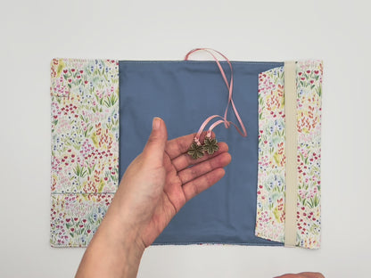 Blurry Garden Fabric Book Cover