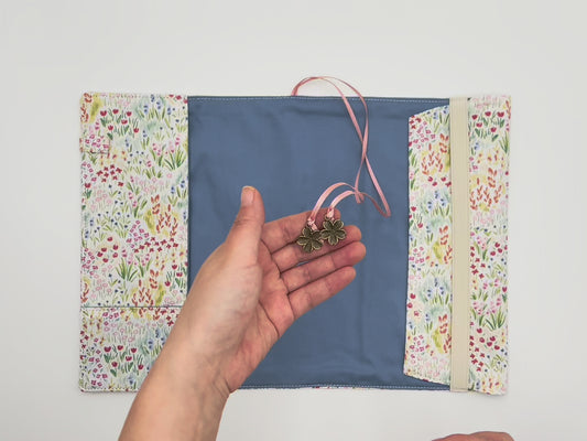 Blurry Garden Fabric Book Cover