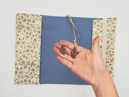 Retro Flower Fabric Book Cover