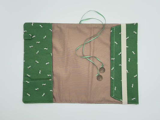 Happy Dog Fabric Book Cover